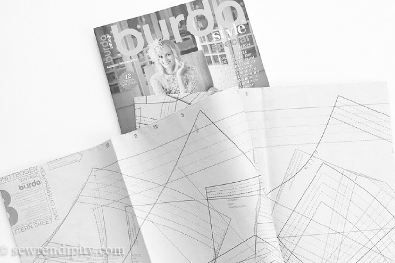 HOW TO TRACE Burda Magazine patterns